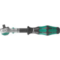 1/4" Drive 72 Geared Teeth Round Head Style Hand Ratchet, 6" L, Satin Finish