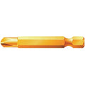 Power Bit, Metric, 1/4", Hex, 6mm, 2", S2Steel