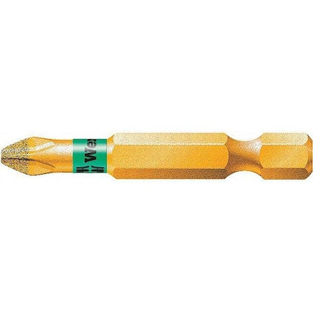 Torsion Bit, SAE, 1/4", Hex, No 1,2", S2 Steel
