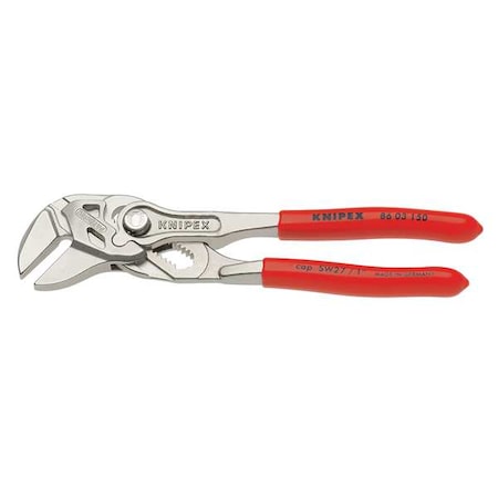 6 in Straight Jaw Plier Wrench Smooth, Plastic Grip