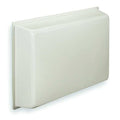 Indoor Air Conditioner Cover, 21 in H x 30 in W 6 in D, Antique White, Plastic