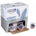 AirSoft(R) Reusable TPE Ear Plugs, Flanged Shape, 27 dB, Blue, 50 PK