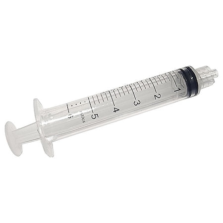 Dispensing Syringe, 5 mL, Manual, Luer Lock, High Density Polypropylene, Translucent, PK10