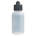 Bottle, Disposable, - Length, Low Density Polyethylene, Translucent Body/Black Cap, 5 PK