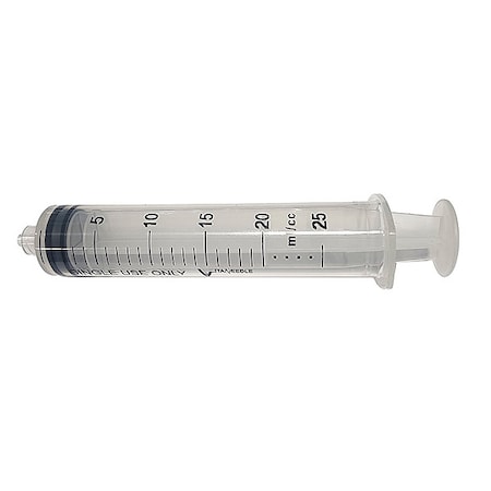Dispensing Syringe, 20 mL, Manual, Luer Lock, High Density Polypropylene, Translucent, PK10