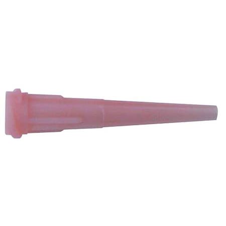 Dispensing Tip, Taper Tip, Polyethylene, Pink, 50 PK