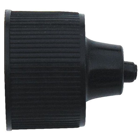 Replacement Bottle Cap, Disposable, - Length, Low Density Polyethylene, Black