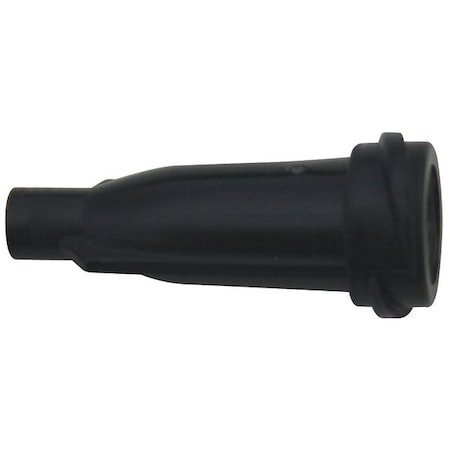 Syringe Cap, -, - Length, Polypropylene, Black, 10 PK