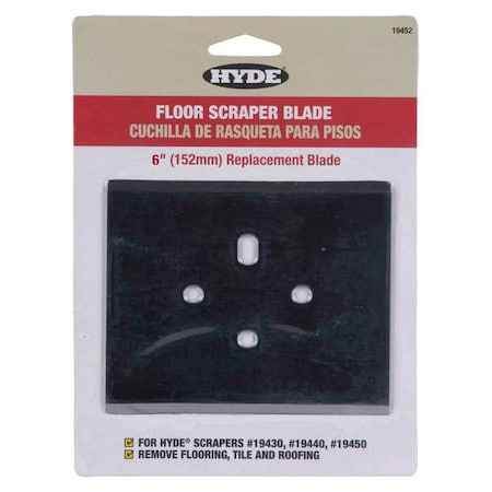 Scraper Blade, 6 In, For 5FZH2-4