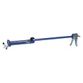 Caulk Gun, 29 oz Container Size, Steel, 10:01, Half Barrel Frame, Blue/Silver