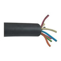 Portable Cord, SOOW, 16 AWG, 8 C, Black, EPDM Rubber, Stranded, 600V, Indoor/Outdoor, 250 ft