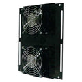 Equipment Rack Air-Distribution Fan, Square, 115V AC, 1 Phase, Aluminum, 8 5/16 in W.