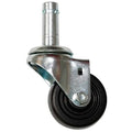 Swivel Stem Caster, Rubber, 3 in., 200 lb.