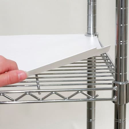 Shelf Liner 72"x18", White, 4PK