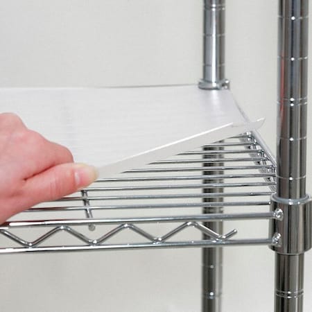 Shelf Liner 24"x24", Clear, 4PK