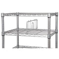 Shelf Divider 24x6-1/4", Chrome, 2PK