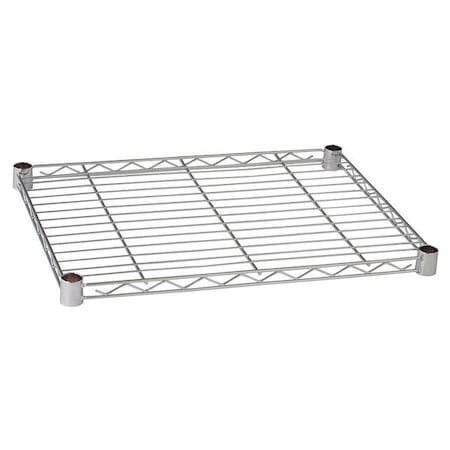Wire Shelf, 24"D x 72"W, Chrome