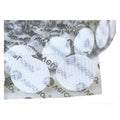 Reclosable Fastener, Disc, Acrylic Adhesive, 3/8 in, White, 1800 PK