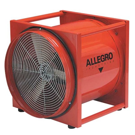 Confined Space Fan, Orange, 22" W
