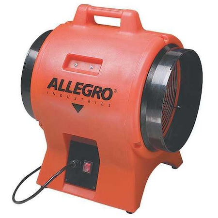 Confined Space Fan, Orange, 14" W