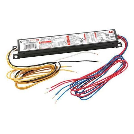 GE LIGHTING 107 to 109 Watts, 4 Lamps, Electronic Ballast