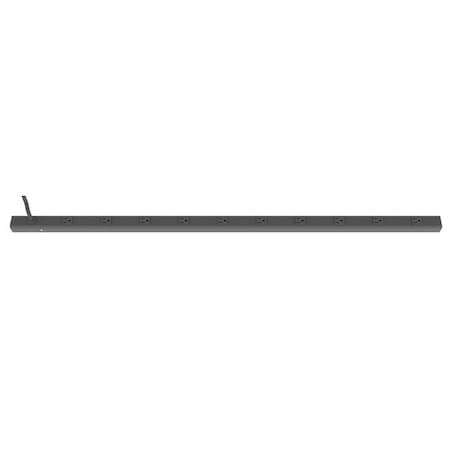 Outlet Strip, 10 5-15R, 5-15P, 6 ft., Gray