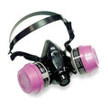Half Mask Respirator Kit, 2 Cartridges Included, 7700 Series, Organic Vapor (OV), P100, Threaded, L