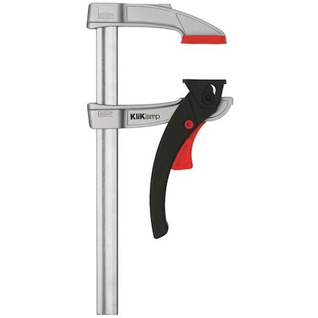 8 in Bar Clamp, Glass Filled Nylon Handle and 3 in Throat Depth