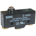 Snap Action Switch, Plunger, Short Actuator, SPDT, 15 A at 480 V AC Contact Rating
