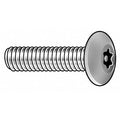 #6-32 x 3/8 in Torx Button Tamper Resistant Screw, Black Oxide Finish, Steel, 50 PK