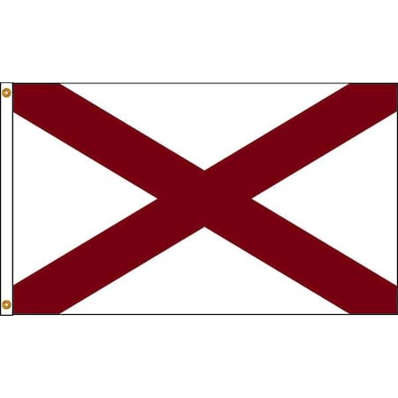 Alabama Flag, 5x8 Ft, Nylon
