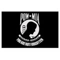 Pow Mia Flag, 4x6 Ft, Nylon, You are not forgotten, Black