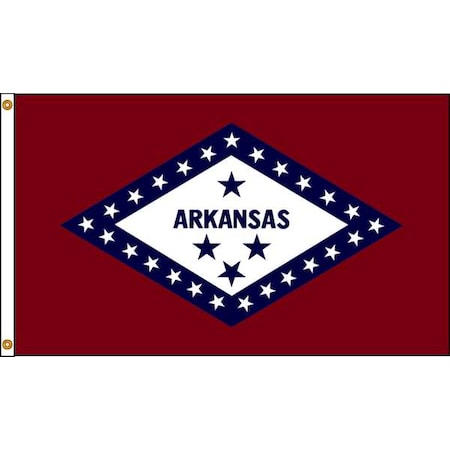 Arkansas Flag, 4x6 Ft, Nylon