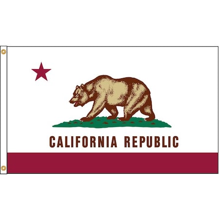 California Flag, 4x6 Ft, Nylon