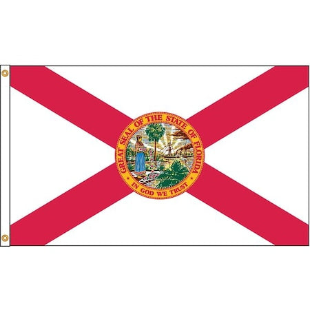 Florida Flag, 4x6 Ft, Nylon