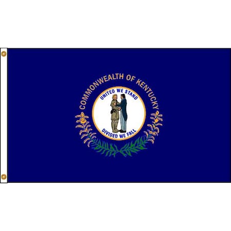 Kentucky Flag,4x6 Ft,Nylon