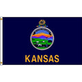 Kansas Flag, 5x8 Ft, Nylon
