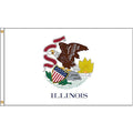Illinois Flag, 4x6 Ft, Nylon
