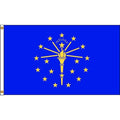 Indiana Flag, 4x6 Ft, Nylon