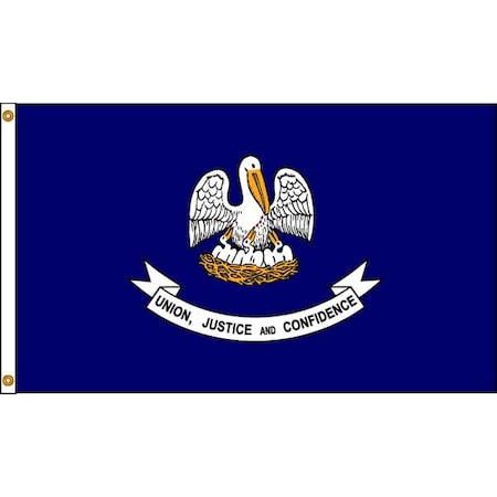 Louisiana Flag, 5x8 Ft, Nylon