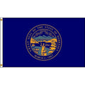 Nebraska Flag, 5x8 Ft, Nylon