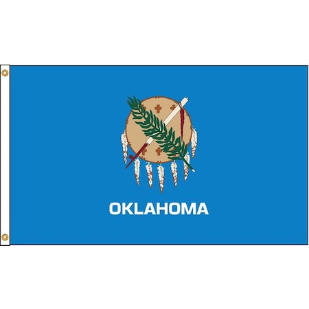 Oklahoma Flag, 4x6 Ft, Nylon