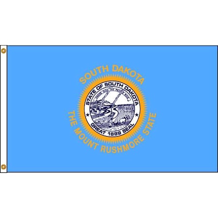 South Dakota Flag, 4x6 Ft, Nylon