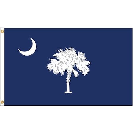 South Carolina Flag, 5x8 Ft, Nylon