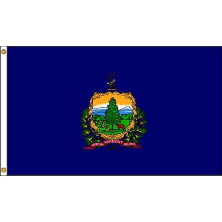Vermont Flag,5x8 Ft,Nylon