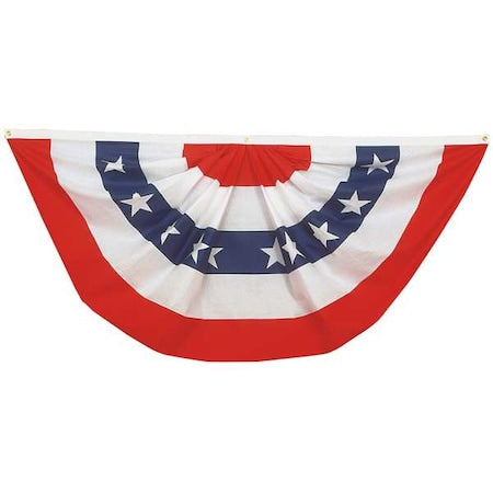 US Pleated Fan, 18x36 In.