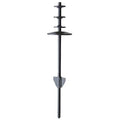 Ground Spike, 4in, Steel, Black