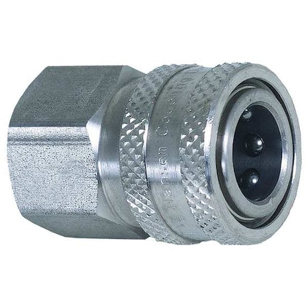 Quick Connect Coupler, Female, 1/4x1/4 In