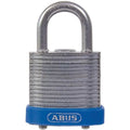 Keyed Padlock, Open, Square Steel Body, Hardened Steel Shackle, 11/16 in W