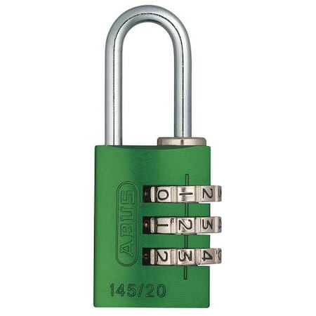 Combination Padlock, Side, Black/Silver